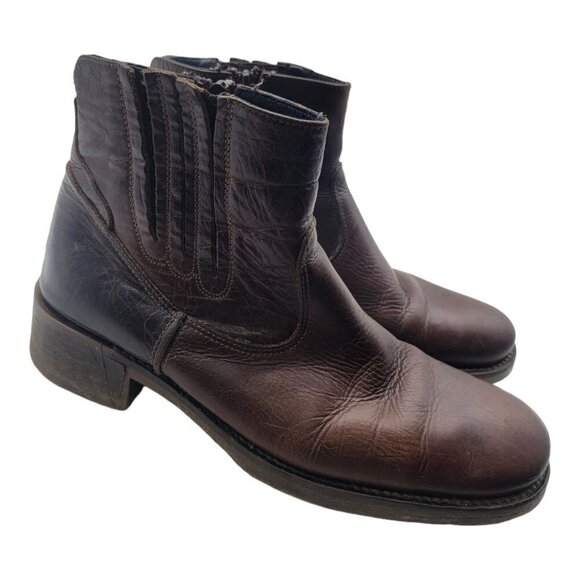 Bullboxer Shoes Men Size 8 Brown Leather Boots Casual Party Outdoors Western main image 14